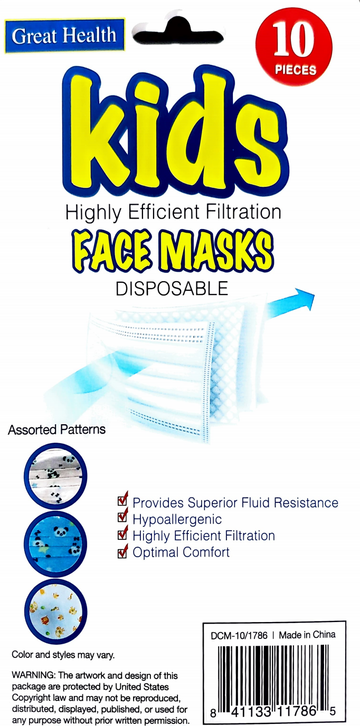 Kids Disposable Face Mask (10 ct.)