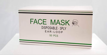 Disposable Face Masks 3-ply (50 ct.)