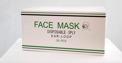 Disposable Face Masks 3-ply (50 ct.)